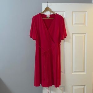 New solid red dress